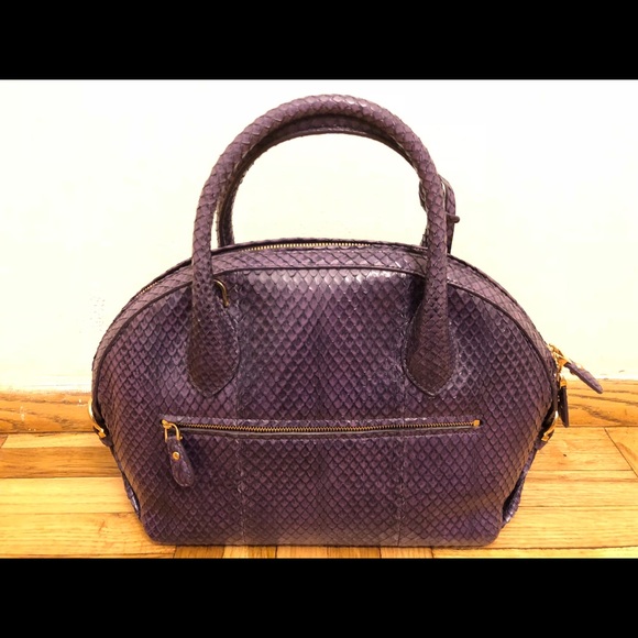 NEW Salvatore Ferragamo Anaconda Snakeskin Satchel - Picture 2 of 10